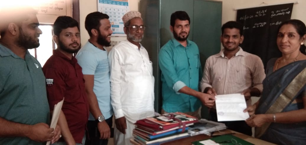 ಸಮಸ್ಯೆಗಳ ಪರಿಹಾರಕ್ಕೆ ಒತ್ತಾಯಿಸಿ ಮಂಚಿ ಪಿಡಿಒಗೆ ಎಸ್.ಡಿ.ಪಿ.ಐ. ಮನವಿ