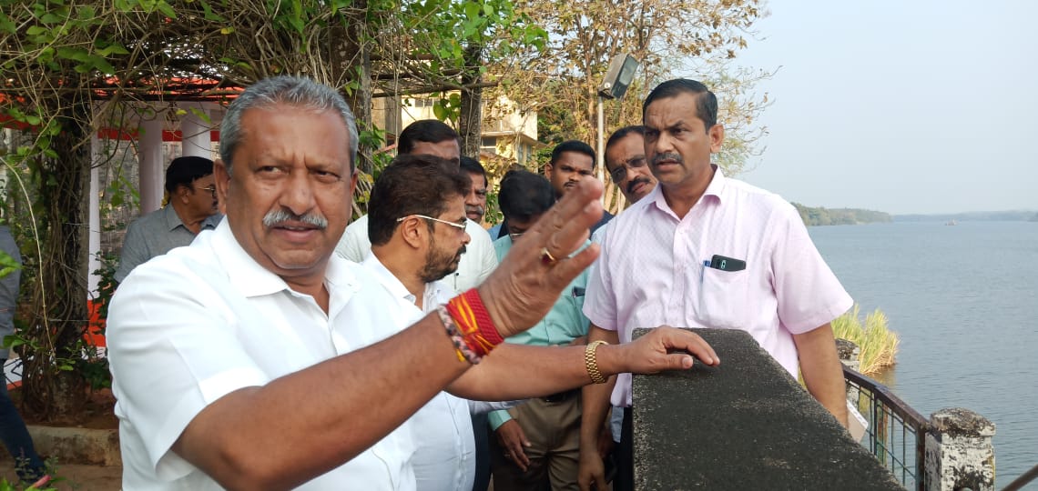 ತುಂಬೆ ಅಣೆಕಟ್ಟಿಗೆ ಸಚಿವ ಬಿ.ಎ. ಬಸವರಾಜು ಭೇಟಿ