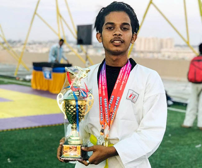 ಟ್ವೆಕಾಂಡೋ ಚಾಂಪಿಯನ್‌ಶಿಪ್‌ : ಯೂಸುಫ್ ಹಫೀಝ್‌ಗೆ ಚಿನ್ನದ ಪದಕ