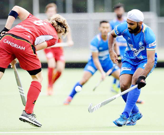 ವಿಶ್ವ  ಚಾಂಪಿಯನ್ ಬೆಲ್ಜಿಯಂಗೆ ಭಾರತ ಶಾಕ್