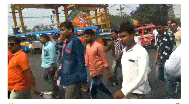 ಕೊಲ್ಕತ್ತಾದಲ್ಲಿ ಅಮಿತ್ ಶಾ ರ್ಯಾಲಿ: ಗೋಲಿ ಮಾರೋ ಘೋಷಣೆ ಕೂಗಿದ ಬಿಜೆಪಿ ಕಾರ್ಯಕರ್ತರು