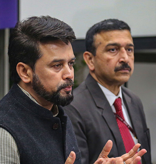 ‘ನೀವು ಸುಳ್ಳು ಹೇಳುತ್ತಿದ್ದೀರಿ’: ‘ಗೋಲಿಮಾರೊ’ ಬಗ್ಗೆ ಪ್ರಶ್ನೆ ಕೇಳಿದ್ದಕ್ಕೆ ಅನುರಾಗ್ ಠಾಕೂರ್