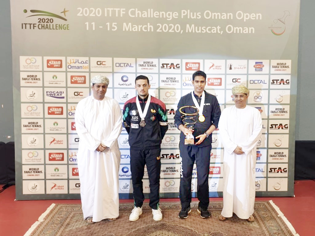 ಒಮಾನ್ ಓಪನ್ ಪ್ರಶಸ್ತಿ ಬಾಚಿಕೊಂಡ ಶರತ್ ಕಮಲ್