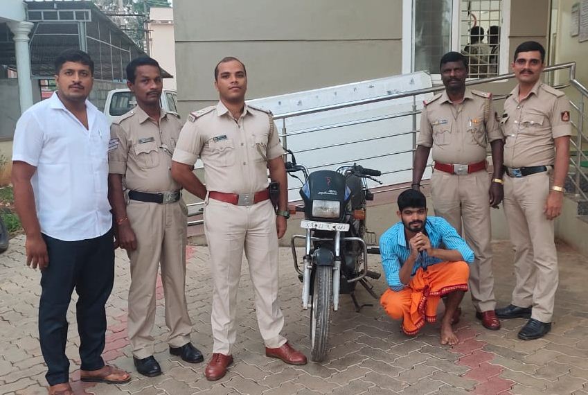ಬೈಕ್ ಕಳವು ಪ್ರಕರಣ: ಆರೋಪಿ ಸೆರೆ