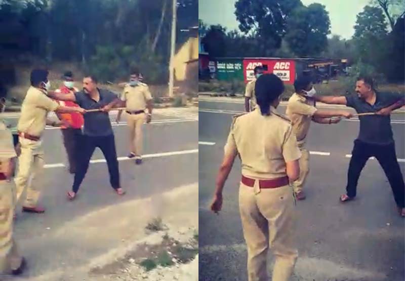 ಮಡಿಕೇರಿ: ಪರಿಶೀಲನೆಗೆ ಬಂದು ರಸ್ತೆಯಲ್ಲೇ ಹೊಡೆದಾಡಿಕೊಂಡ ಅಬಕಾರಿ ಅಧಿಕಾರಿಗಳು