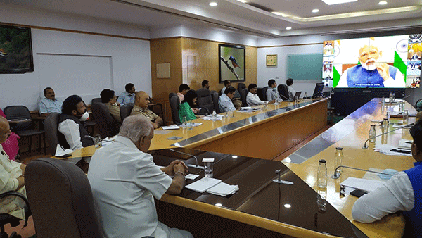 ಕೊರೋನ ನಿಯಂತ್ರಣ: ಎಲ್ಲ ಮುಖ್ಯಮಂತ್ರಿಗಳೊಂದಿಗೆ ಪ್ರಧಾನಿ ವೀಡಿಯೊ ಸಂವಾದ