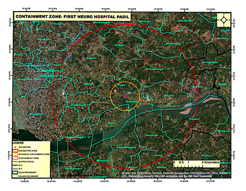ಫಸ್ಟ್ ನ್ಯೂರೋ ಆಸ್ಪತ್ರೆ, ಸುತ್ತಲ ಪ್ರದೇಶ ಕಂಟೈನ್ಮೆಂಟ್ ಝೋನ್: ದ.ಕ. ಜಿಲ್ಲಾಧಿಕಾರಿ