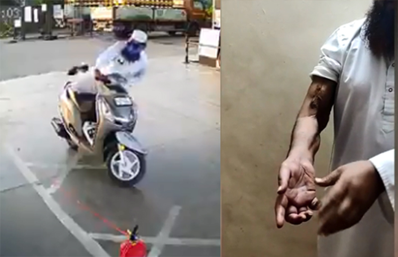 ‘ಪೆಟ್ರೋಲ್ ಪಂಪ್ ನಲ್ಲಿ ನೋಟು ಬೀಳಿಸಿ ಕೊರೋನ ಹರಡಲು ಯತ್ನ’ ಎನ್ನುವ ವೈರಲ್ ವಿಡಿಯೋ ಸುಳ್ಳು