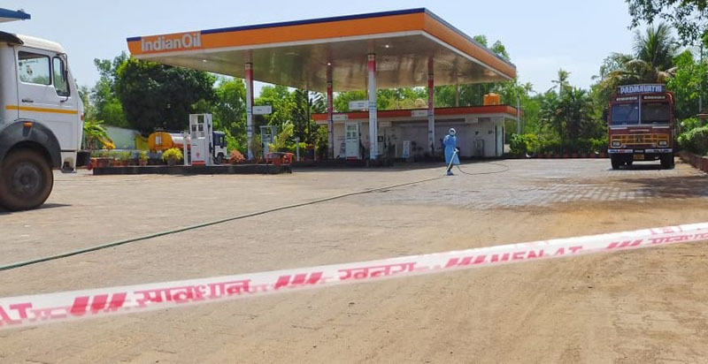 ಮಂಡ್ಯ ನಾಗಮಂಗಲ ಮೂಲದ ಕೊರೋನ ಸೋಂಕಿತ ಭೇಟಿ: ತೆಕ್ಕಟ್ಟೆ ಪೆಟ್ರೋಲ್ ಬಂಕ್ ಬಂದ್