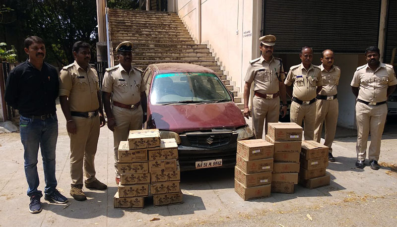 ಶಿವಮೊಗ್ಗ : ಅಬಕಾರಿ ಇಲಾಖೆ ಅಧಿಕಾರಿಗಳಿಂದ ಕಾರ್ಯಾಚರಣೆ ; ಮದ್ಯ ವಶ