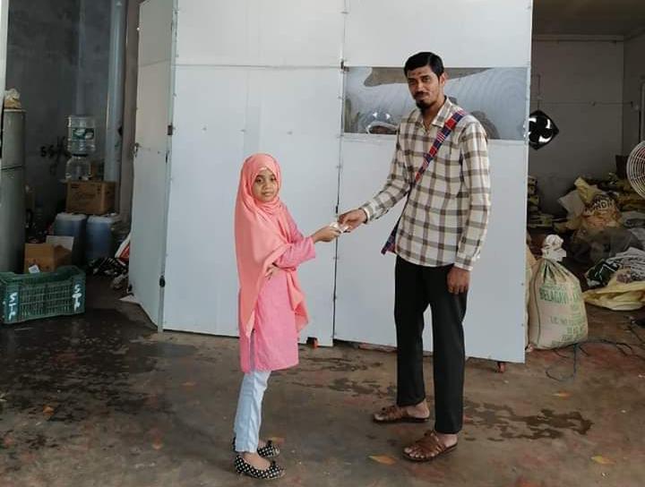 ಲಾಕ್ ಡೌನ್: ಟ್ಯಾಬ್ ಖರೀದಿಸಲು ಕೂಡಿಟ್ಟ ಹಣವನ್ನು ದಾನವಾಗಿ ನೀಡಿದ ಪುಟಾಣಿ