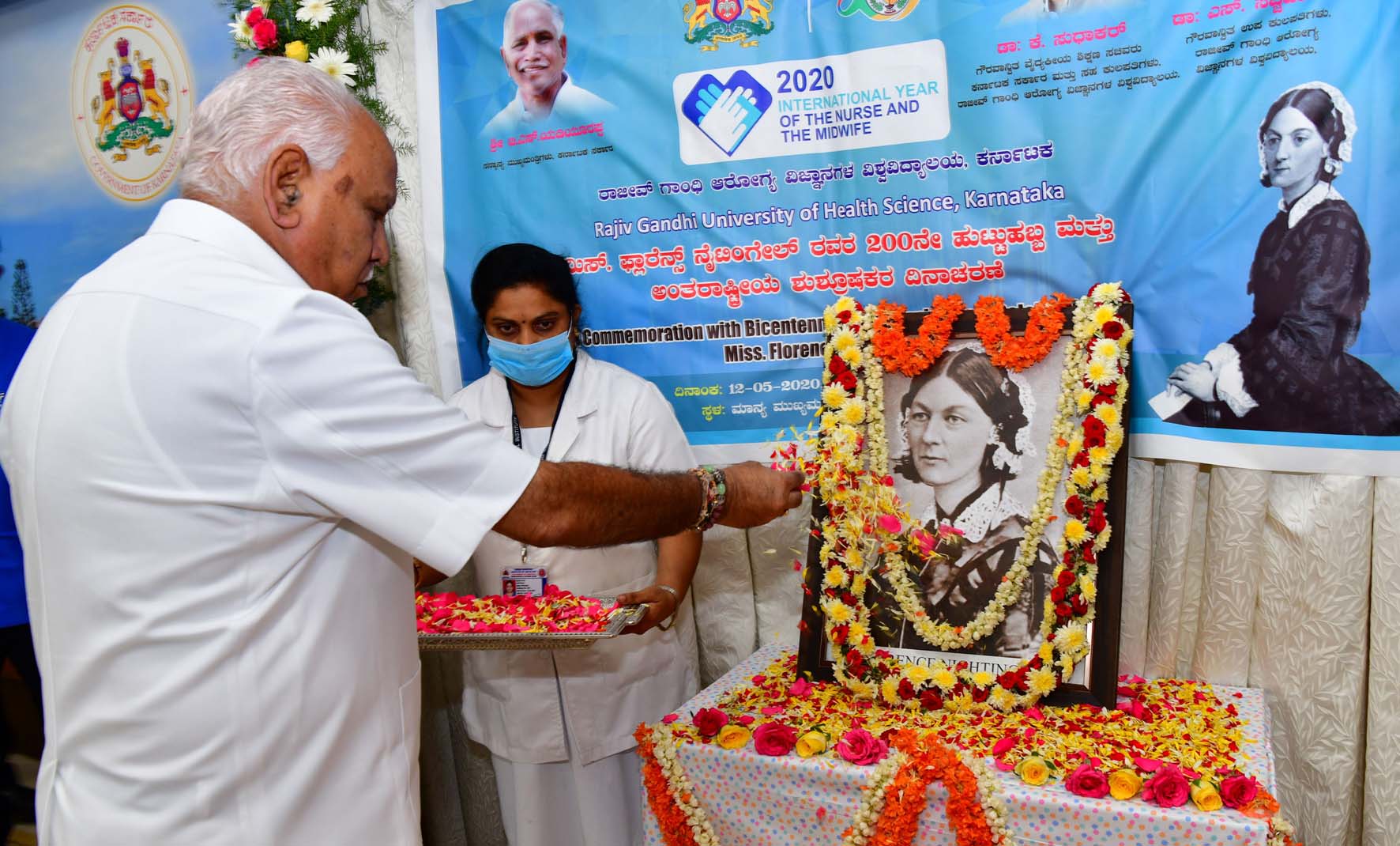 ಕೊರೋನ ವಿರುದ್ಧ ಶುಶ್ರೂಷಕರು ಯೋಧರಾಗಿ ಕಾರ್ಯನಿರ್ವಹಿಸುತ್ತಿರುವುದು ಶ್ಲಾಘನೀಯ: ಯಡಿಯೂರಪ್ಪ