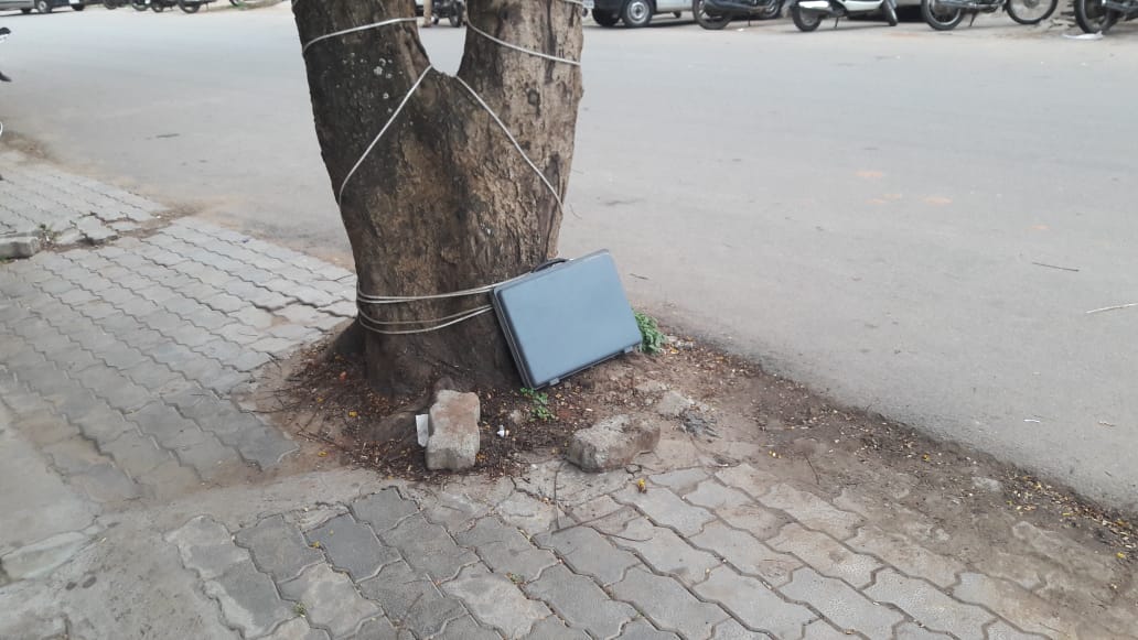 ಆತಂಕಕ್ಕೆ ಕಾರಣವಾಗಿದ್ದ ಸೂಟ್ ಕೇಸ್ ಖಾಲಿ: ನಿಟ್ಟುಸಿರು ಬಿಟ್ಟ ಚಿಕ್ಕಮಗಳೂರು ಜನತೆ