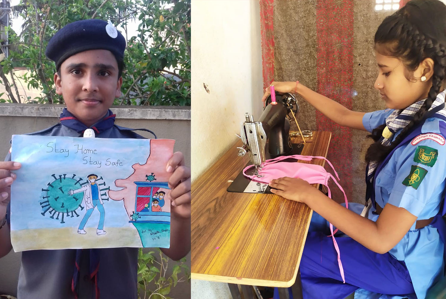 ಉಡುಪಿ ಸ್ಕೌಟ್ಸ್ ಆ್ಯಂಡ್ ಗೈಡ್ಸ್‌ನಿಂದ 1 ಲಕ್ಷ ಮಾಸ್ಕ್ ತಯಾರಿಕೆ ಗುರಿ