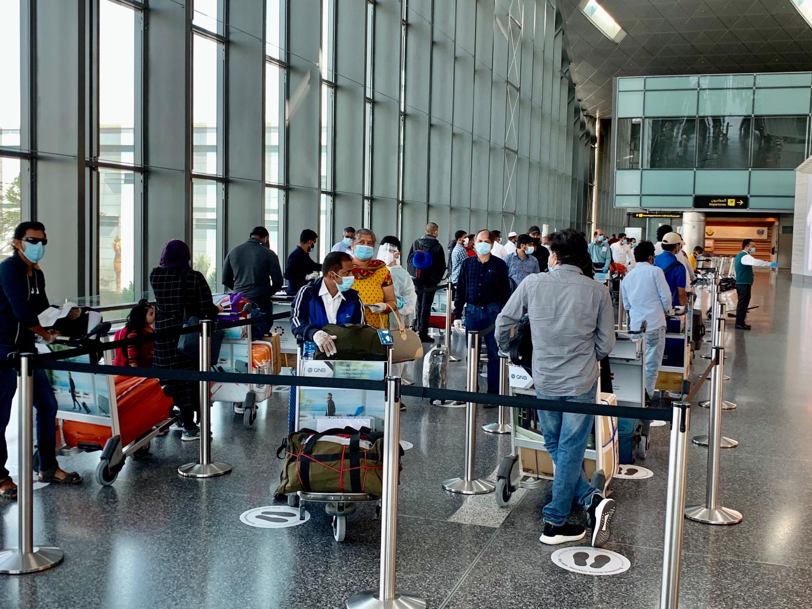 ಕತರ್‌ನಿಂದ ಮಂಗಳೂರಿಗೆ ಆಗಮಿಸಿದ ಪ್ರಥಮ ವಿಮಾನ