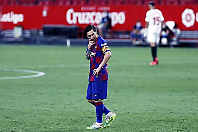 ಬಾರ್ಸಿಲೋನ-ಸೆವಿಲ್ಲಾ ಪಂದ್ಯ ಡ್ರಾ