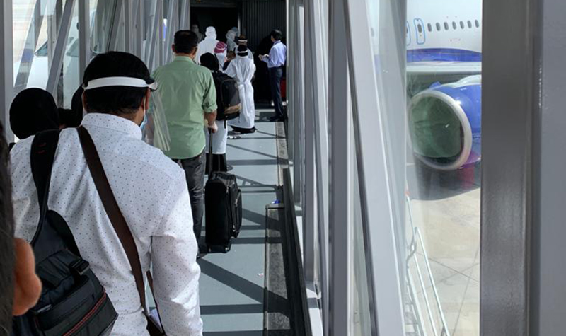 ದಮಾಮ್‌ನಿಂದ ಮಂಗಳೂರು ತಲುಪಿದ ಅನಿವಾಸಿ ಕನ್ನಡಿಗರನ್ನು ಹೊತ್ತ ಬಾಡಿಗೆ ವಿಮಾನ