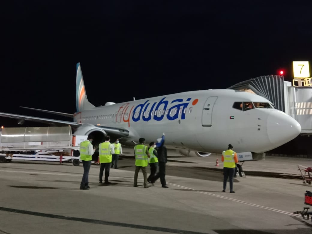 ದುಬೈಯಿಂದ ಬಾಡಿಗೆ ವಿಮಾನದಲ್ಲಿ ಮಂಗಳೂರು ತಲುಪಿದ 166 ಮಂದಿ