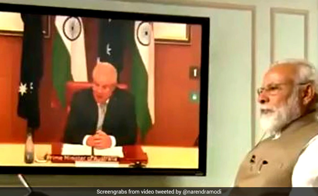 ವೀಡಿಯೊ ಕಾನ್ಫರೆನ್ಸ್ ಶೃಂಗಸಭೆಯ ಮೂಲಕ ಭಾರತ- ಆಸೀಸ್ ಮಧ್ಯೆ ಐತಿಹಾಸಿಕ ಒಪ್ಪಂದಕ್ಕೆ ಸಹಿ