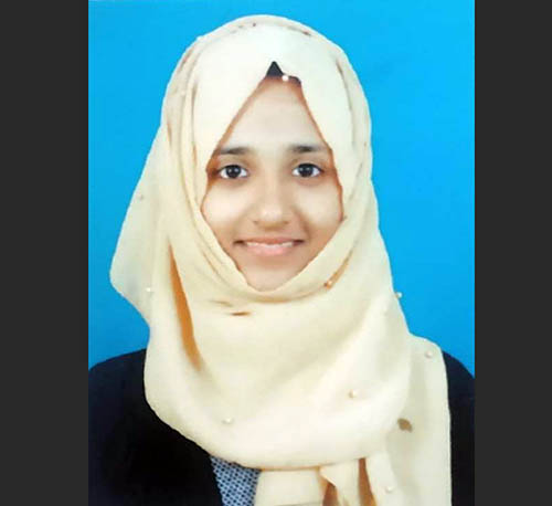 ದ್ವಿತೀಯ ಪಿಯು: ಖತೀಜತ್ ಫಾಯಿಝಾಗೆ ಶೇ.92 ಫಲಿತಾಂಶ