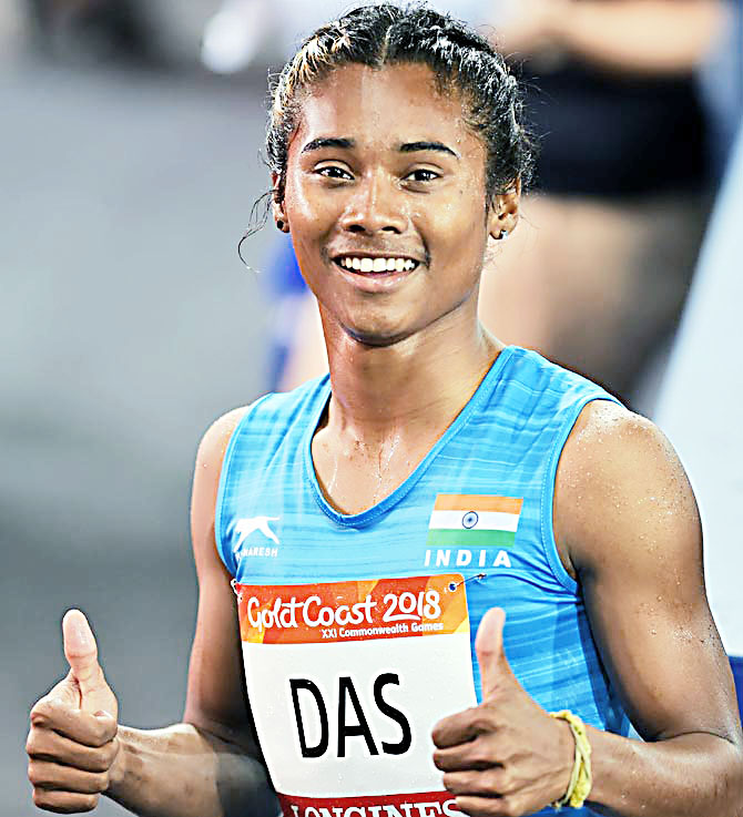 ಏಶ್ಯನ್ ಗೇಮ್ಸ್‌ ಚಿನ್ನದ ಪದಕವನ್ನು ಕೋವಿಡ್ ಯೋಧರಿಗೆ ಅರ್ಪಿಸಿದ ಹಿಮಾ ದಾಸ್