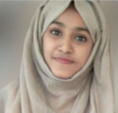 ಎಸೆಸೆಲ್ಸಿ ಫಲಿತಾಂಶ: ಕೃಷ್ಣಾಪುರದ ಖದೀಜಾ ಅಫ್ರಾಗೆ 596 ಅಂಕ