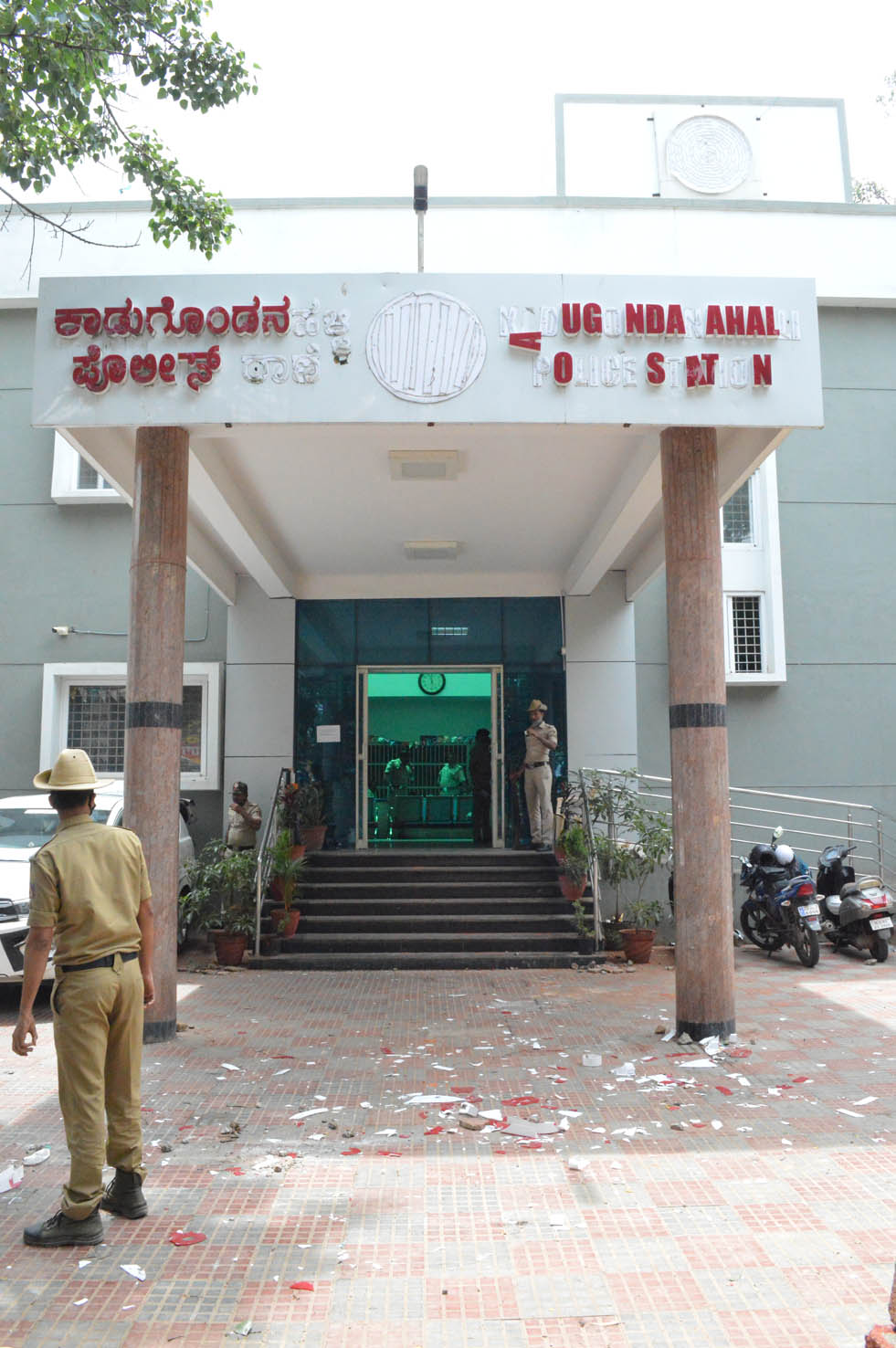 ಡಿಜೆ ಹಳ್ಳಿ ಠಾಣೆಗೆ ಆರ್‍ಎಎಫ್ ತಂಡ ಆಗಮನ