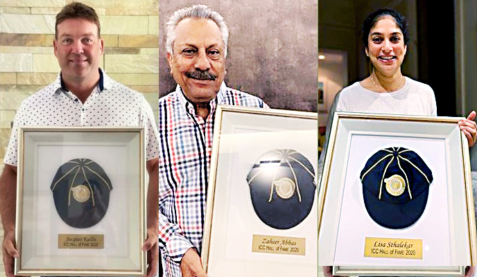 ಐಸಿಸಿ ಹಾಲ್ ಆಫ್ ಫೇಮ್ ಗೆ ಜಾಕ್ ಕಾಲಿಸ್, ಝಹೀರ್ ಅಬ್ಬಾಸ್, ಲಿಸಾ ಸ್ಥಳೇಕರ್ ಸೇರ್ಪಡೆ