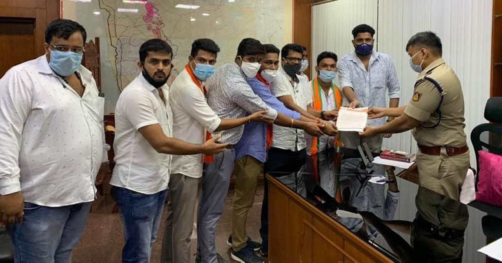 ಮಾದಕ ವಸ್ತುಗಳ ವಿರುದ್ಧ ಕಠಿಣ ಕ್ರಮಕ್ಕೆ ಆಗ್ರಹಿಸಿ ಎಸ್ಪಿಗೆ ಮನವಿ