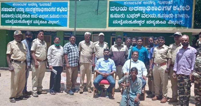 ಹನೂರು: ಜಿಂಕೆ ಮಾಂಸ ಸಾಗಾಟ; ಆರೋಪಿ ಬಂಧನ