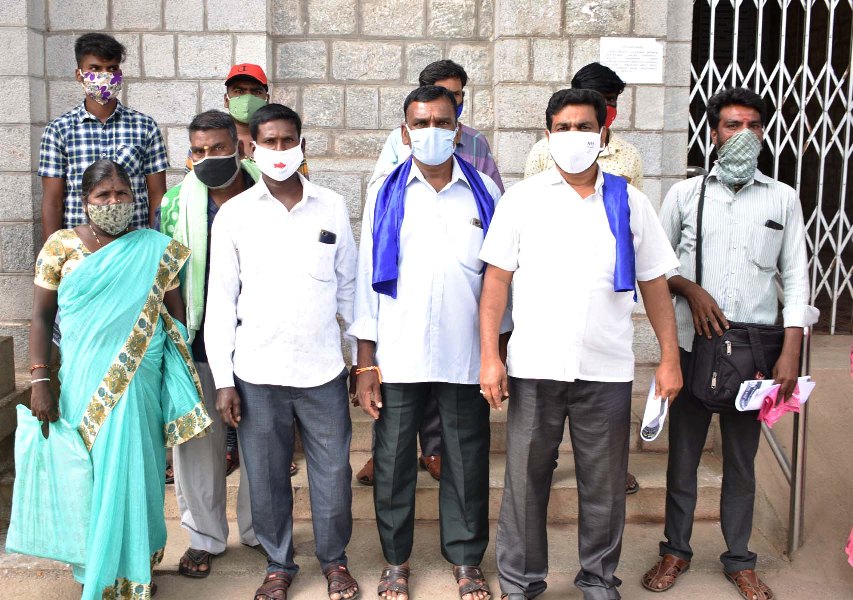 ಒಳ ಮೀಸಲಾತಿ ಜಾರಿಗೆ ಒತ್ತಾಯಿಸಿ ದಸಂಸ ಧರಣಿ