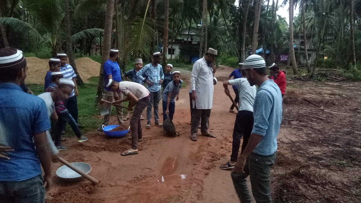 ಹೊನ್ನಾಳ: ಮೀಲಾದುನ್ನಬಿ ಪ್ರಯುಕ್ತ ಶ್ರಮದಾನ