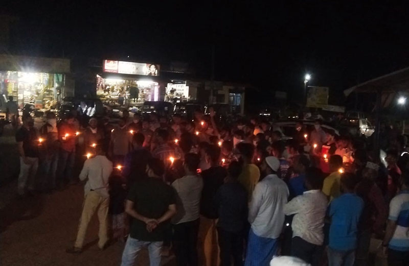 ಸಜಿಪನಡು: ಮಹಿಳೆಯರ ಮೇಲಿನ ದೌರ್ಜನ್ಯ, ಅತ್ಯಾಚಾರ ಖಂಡಿಸಿ ಮೊಂಬತ್ತಿ ಪ್ರತಿಭಟನೆ