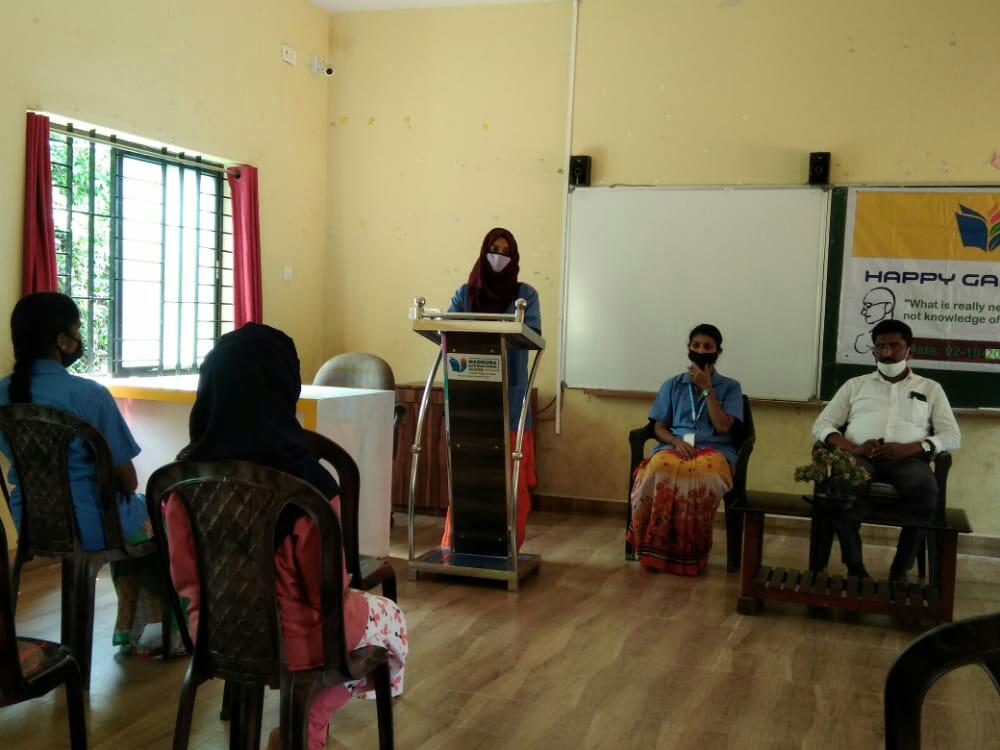 ಮಧುರಾ ಇಂಟರ್ ನ್ಯಾಷನಲ್ ಸ್ಕೂಲ್ ನಲ್ಲಿ ಗಾಂಧಿ ಜಯಂತಿ ಆಚರಣೆ