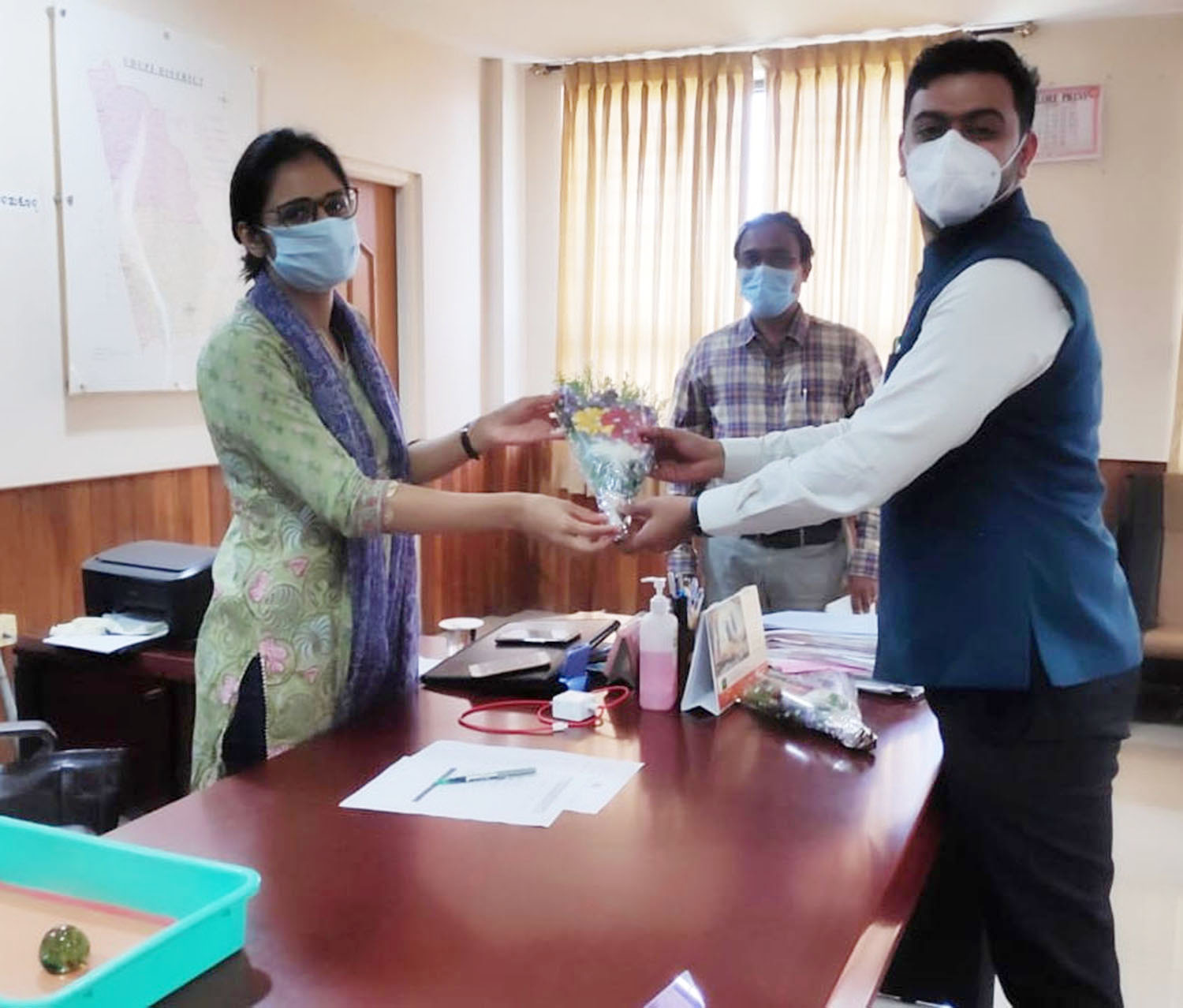 ಉಡುಪಿ ಜಿಪಂ ಸಿಇಓ ಆಗಿ ಡಾ.ನವೀನ್ ಭಟ್ ಅಧಿಕಾರ ಸ್ವೀಕಾರ