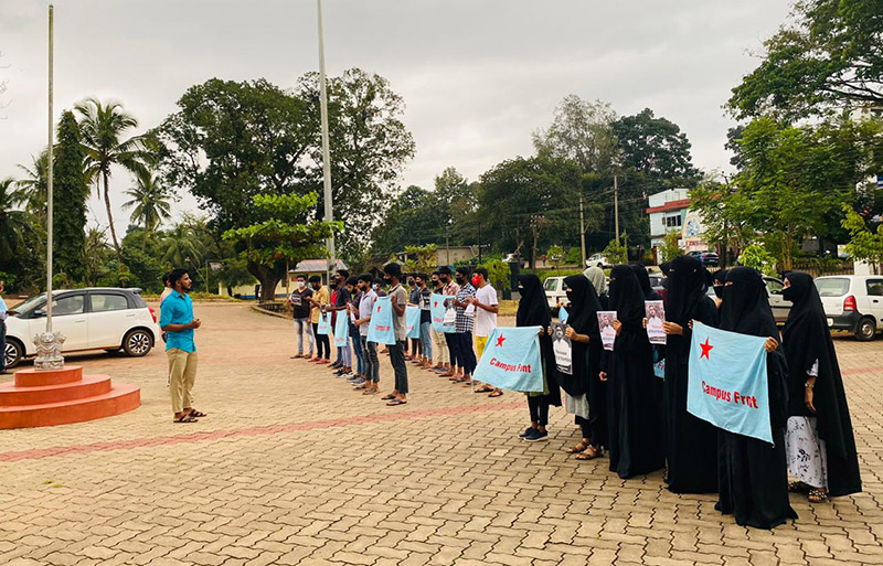 ಹತ್ರಸ್ ಅತ್ಯಾಚಾರ ಖಂಡಿಸಿ, ಕ್ಯಾಂಪಸ್ ಫ್ರಂಟ್ ನಾಯಕರ ಬಿಡುಗಡೆಗೆ ಆಗ್ರಹಿಸಿ ಬೆಳ್ತಂಗಡಿಯಲ್ಲಿ ಪ್ರತಿಭಟನೆ