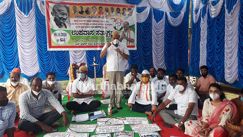 ಸರಕಾರದಿಂದ ಅಭಿವೃದ್ಧಿ ಅನುದಾನಗಳಿಗೆ ತಡೆ ಆರೋಪ: ಶಾಸಕ ರಾಜೇಗೌಡರಿಂದ ಉಪವಾಸ ಸತ್ಯಾಗ್ರಹ