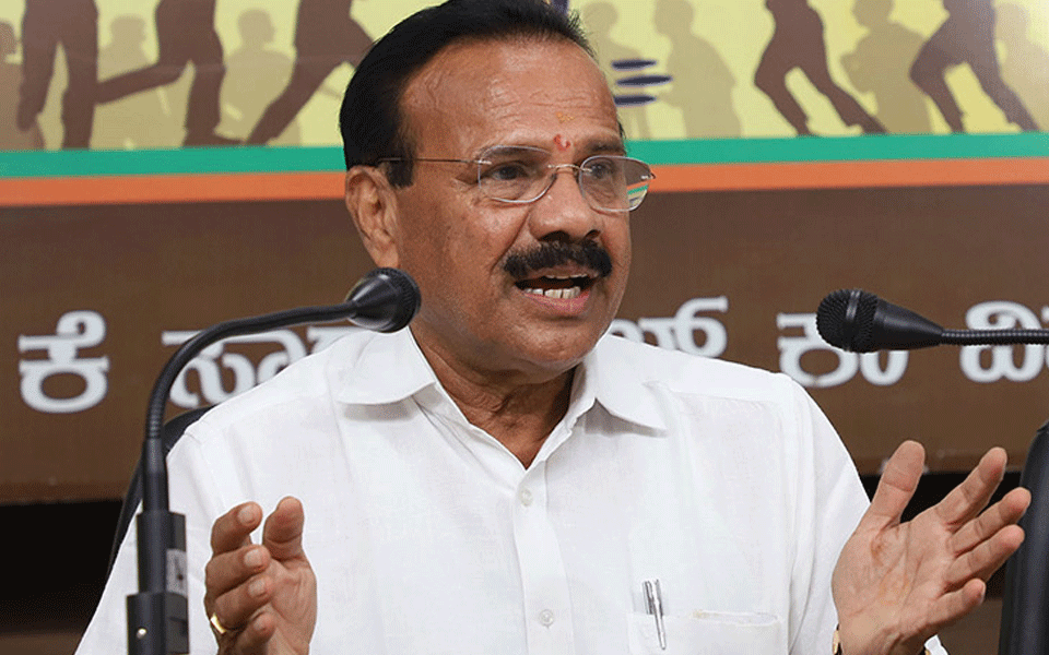 ಕೇಂದ್ರ ಸಚಿವ ಡಿ.ವಿ. ಸದಾನಂದಗೌಡರಿಗೆ ಕೊರೋನ ಪಾಸಿಟಿವ್