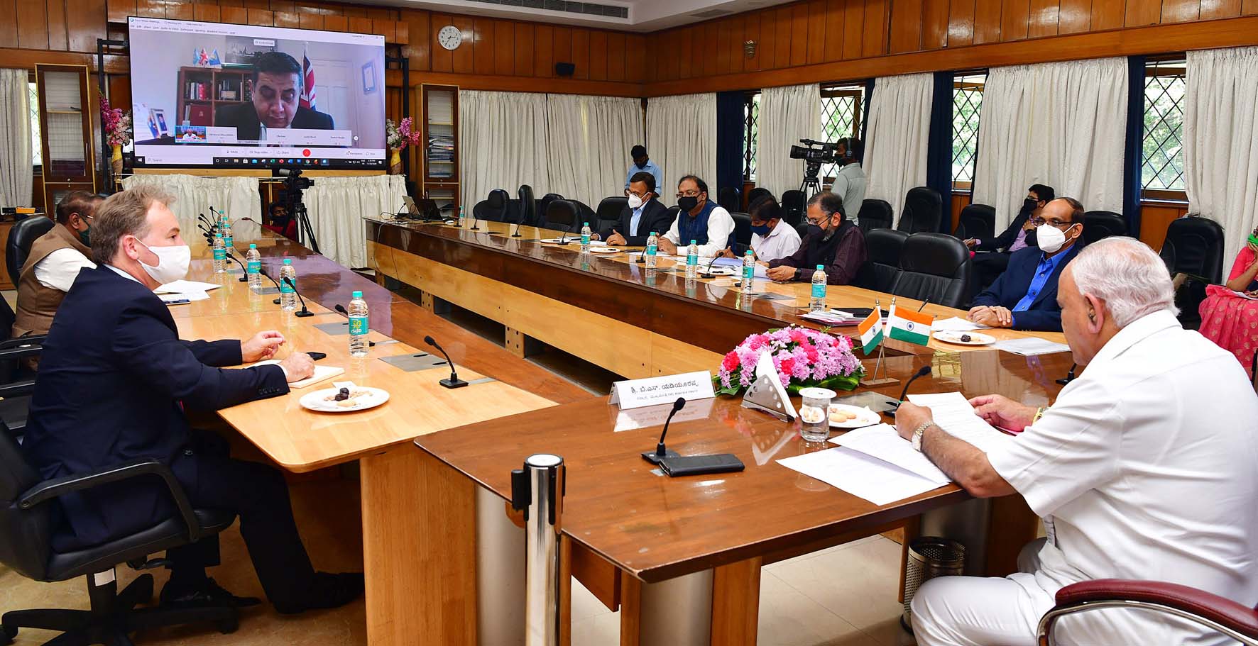 ಯು.ಕೆ. ಸಚಿವ ತಾರೀಖ್ ಅಹ್ಮದ್ ಜೊತೆ ಮುಖ್ಯಮಂತ್ರಿ ವರ್ಚುವಲ್ ಸಭೆ