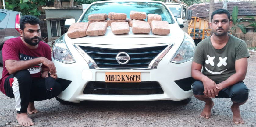 ಗಾಂಜಾ ಸಾಗಾಟ ಜಾಲ ಪತ್ತೆ: ಇಬ್ಬರ ಬಂಧನ