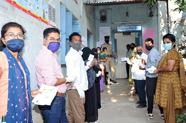 ಉಪಚುನಾವಣೆ: ಆರ್.ಆರ್.ನಗರದಲ್ಲಿ ನೀರಸ ಮತದಾನ