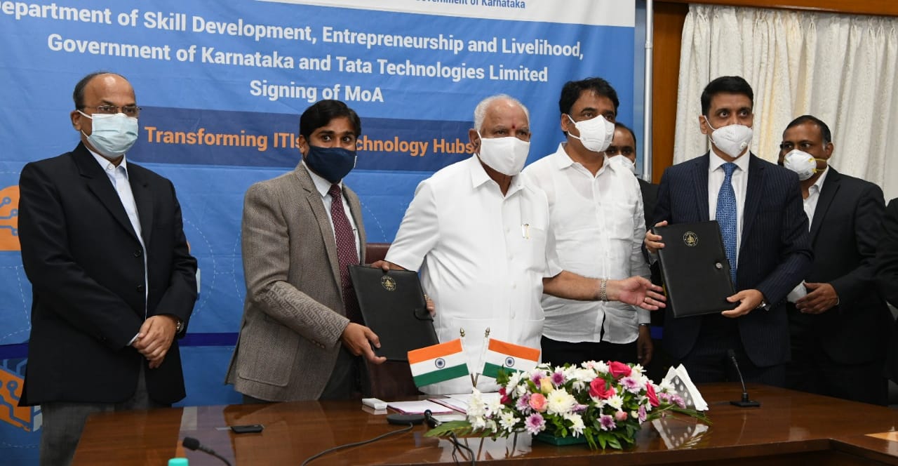 ಟಾಟಾ ಟೆಕ್ನಾಲಜೀಸ್, ಇತರ ಉದ್ಯಮಗಳ ಸಹಭಾಗಿತ್ವದಲ್ಲಿ ರಾಜ್ಯದ 150 ಐಟಿಐ ಉನ್ನತೀಕರಣಕ್ಕೆ ಒಪ್ಪಂದ