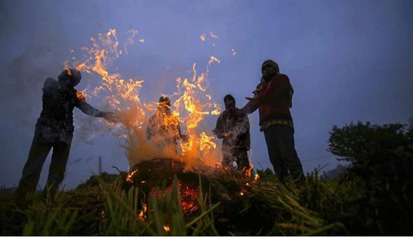 ರಾಜಧಾನಿಯಲ್ಲಿ ಒಂದೆಡೆ ರೈತ ಪ್ರತಿಭಟನೆ ಕಾವು; ಇನ್ನೊಂದೆಡೆ ಮೈಕೊರೆಯುವ ಚಳಿ