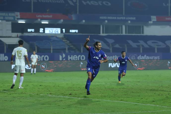 ಐಎಸ್ಎಲ್: ಕೇರಳ ಬ್ಲಾಸ್ಟರ್ಸ್ ವಿರುದ್ಧ ಬೆಂಗಳೂರು ಎಫ್ ಸಿಗೆ ಭರ್ಜರಿ ಜಯ