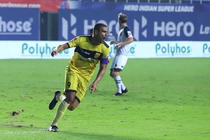 ಒಂದೇ ನಿಮಿಷದಲ್ಲಿ ಅವಳಿ ಗೋಲು ಗಳಿಸಿದ ಸಂಟಾನ: ಹೈದರಾಬಾದ್ ಜಯಭೇರಿ