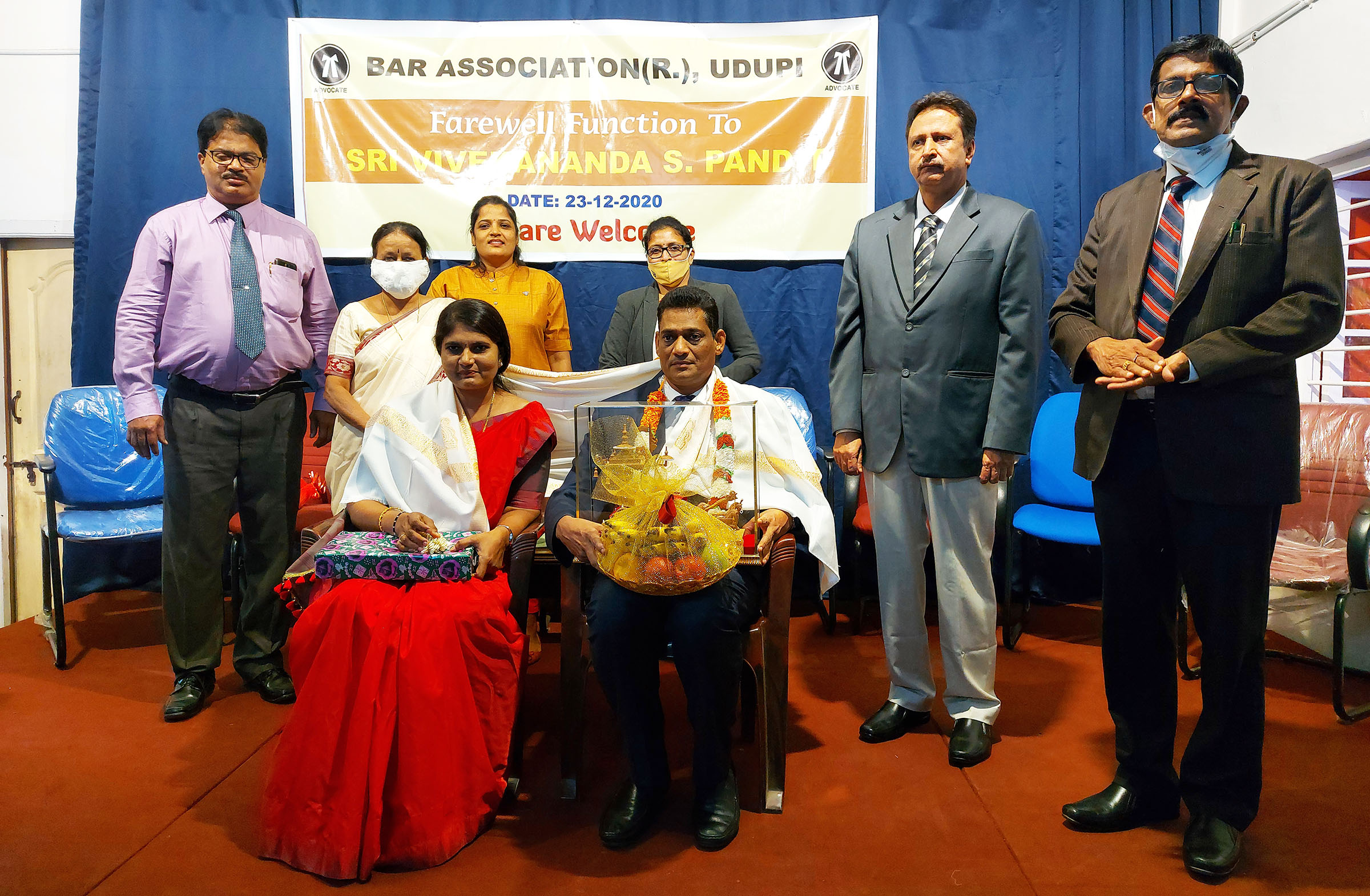 ಪದೋನ್ನತಿ ಹೊಂದಿ ವರ್ಗಾವಣೆಗೊಂಡ ನ್ಯಾಯಾಧೀಶ ಪಂಡಿತ್‌ಗೆ ಬೀಳ್ಕೊಡುಗೆ