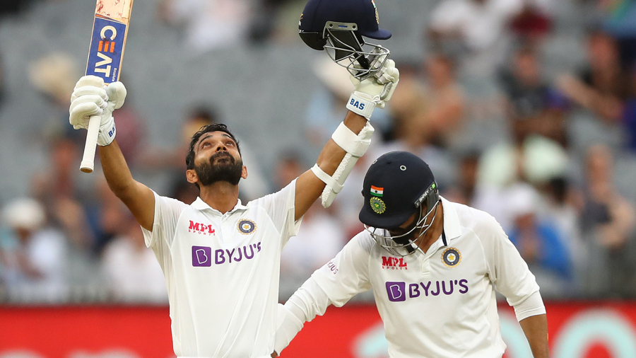 ಎರಡನೇ ಟೆಸ್ಟ್: ಅಜಿಂಕ್ಯ ರಹಾನೆ ಶತಕ, ಸುಸ್ಥಿತಿಯಲ್ಲಿ ಭಾರತ