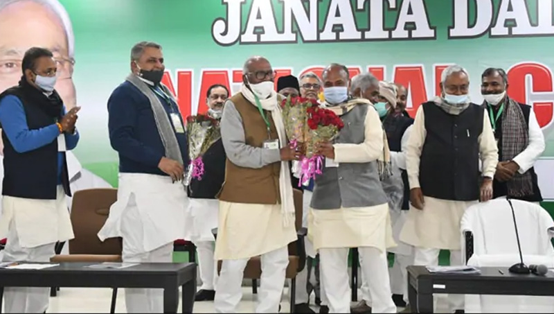 ಜೆಡಿಯು ಅಧ್ಯಕ್ಷರಾಗಿ ನಿತೀಶ್ ಕುಮಾರ್ ಆಪ್ತ ಆರ್.ಸಿ.ಪಿ. ಸಿಂಗ್ ಆಯ್ಕೆ