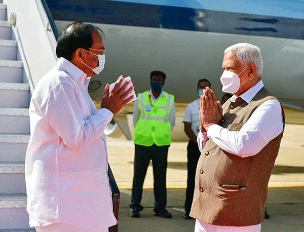 ಬೆಂಗಳೂರಿಗೆ ಉಪರಾಷ್ಟ್ರಪತಿ ಆಗಮನ