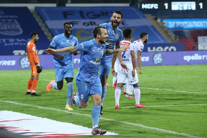 ಐಎಸ್‌ಎಲ್: ಸತತ ನಾಲ್ಕನೇ ಜಯ ದಾಖಲಿಸಿದ ಮುಂಬೈ ಸಿಟಿ